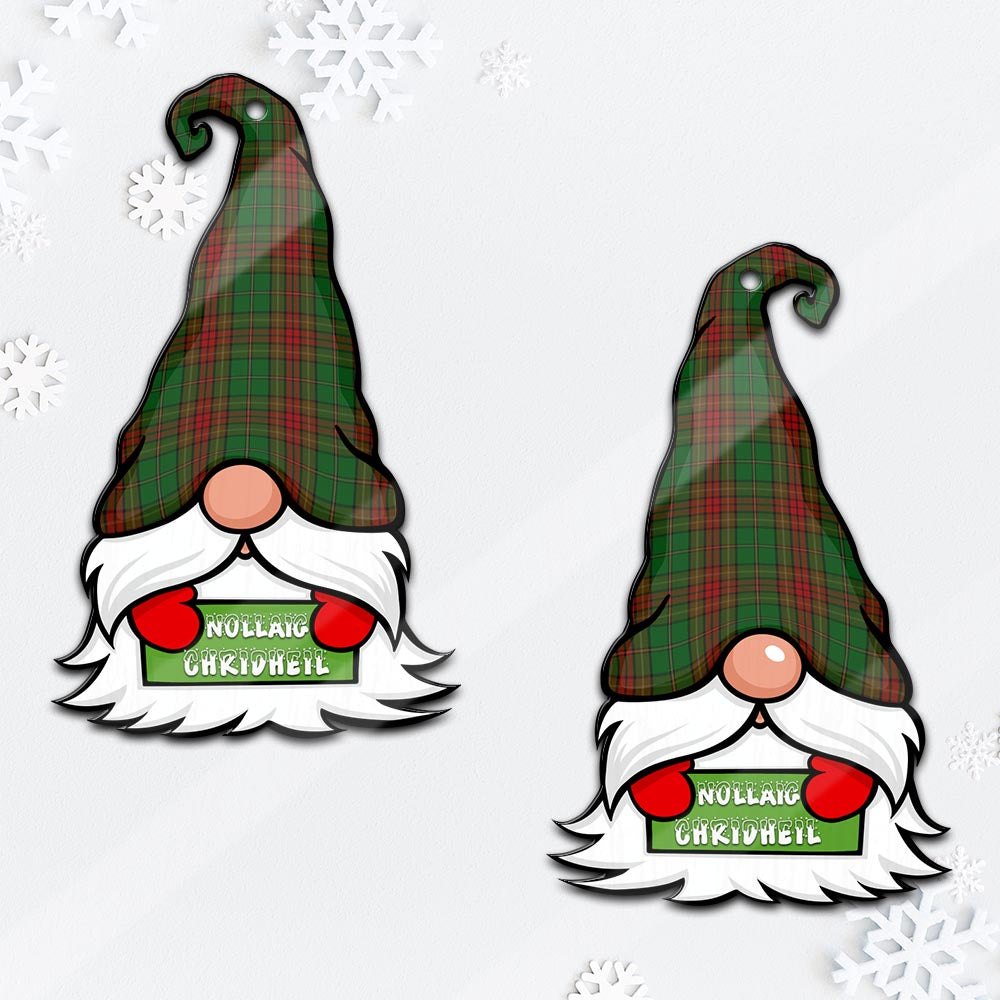 Cavan County Ireland Gnome Christmas Ornament with His Tartan Christmas Hat - Tartan Vibes Clothing