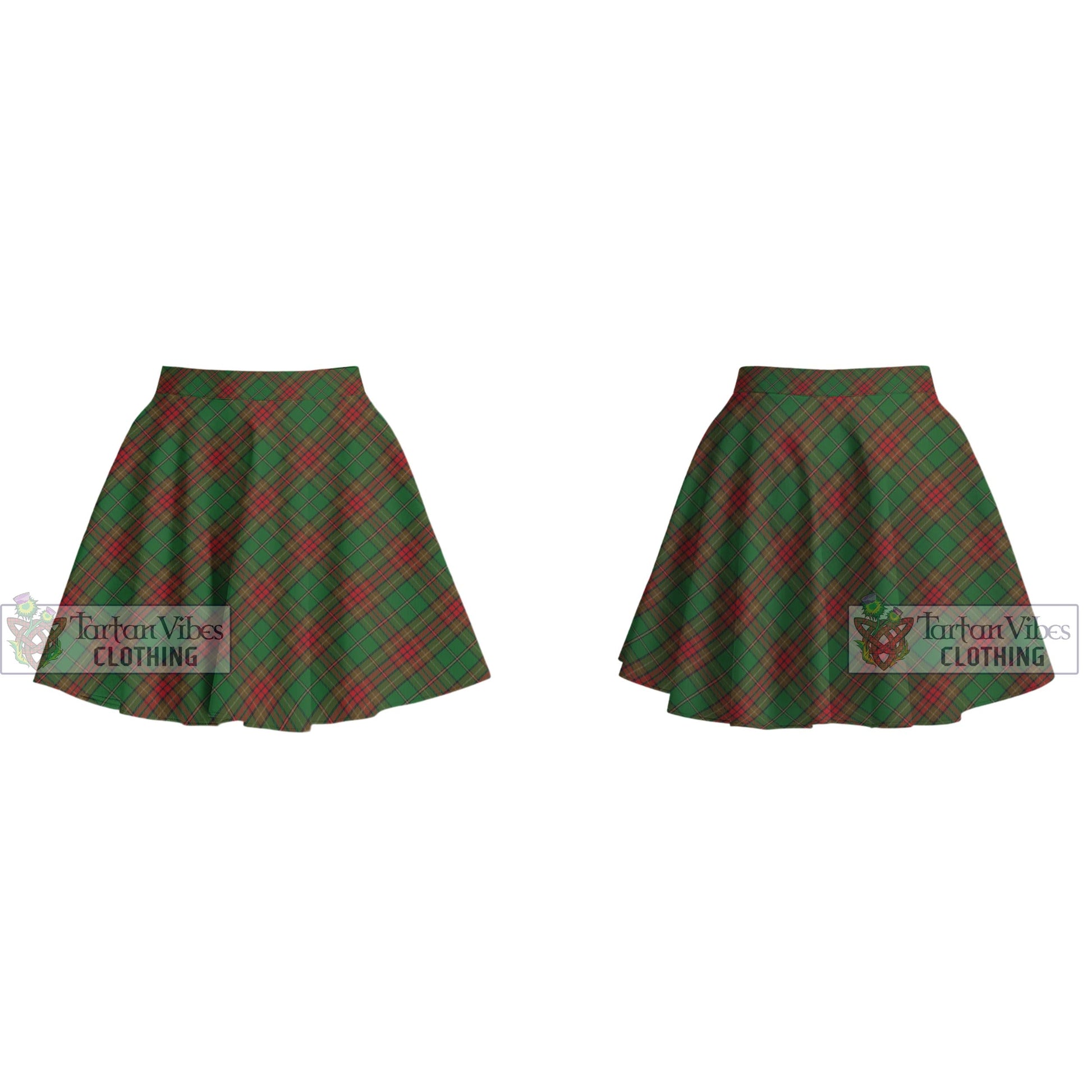 Tartan Vibes Clothing Cavan County Ireland Tartan Women's Plated Mini Skirt