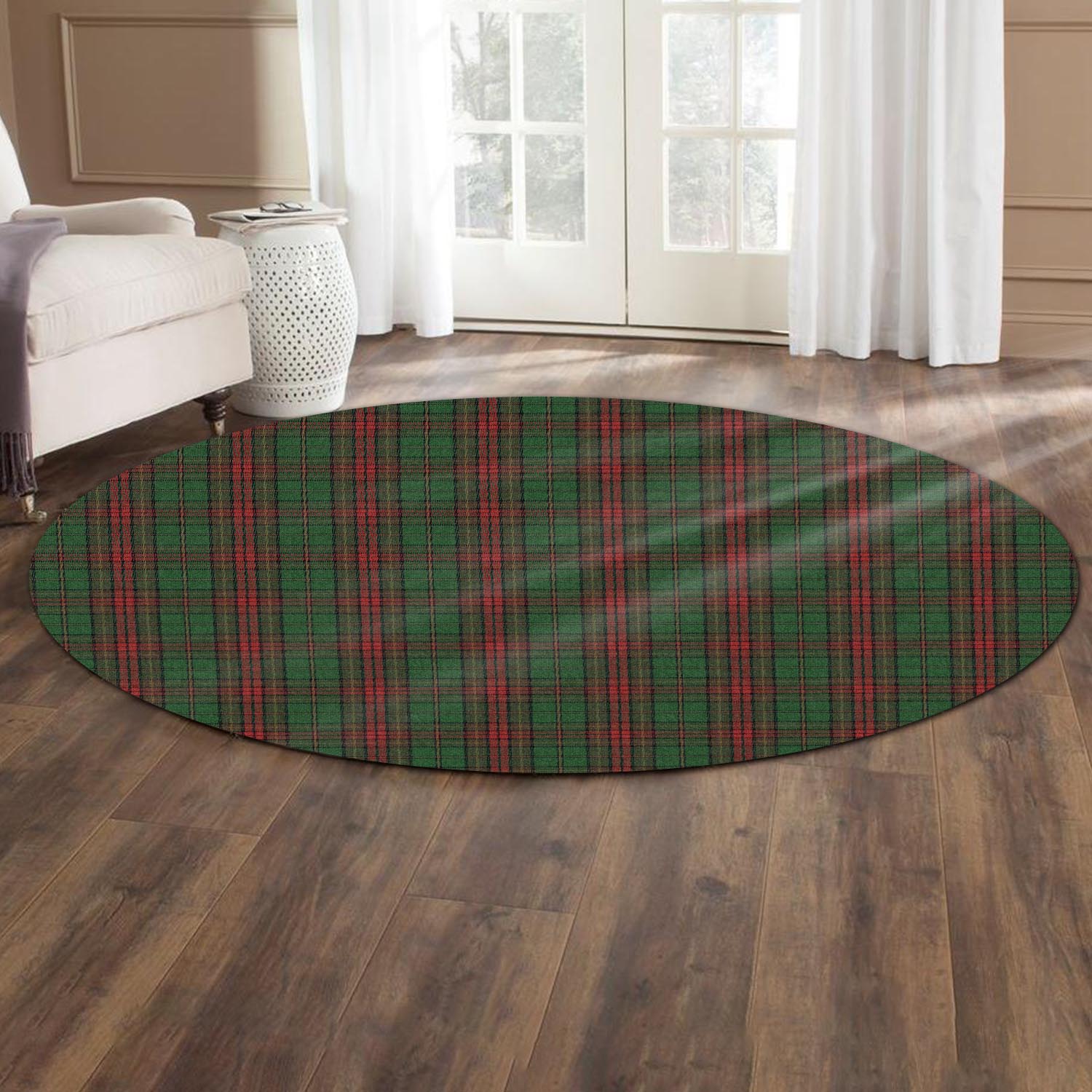 Cavan County Ireland Tartan Round Rug - Tartanvibesclothing