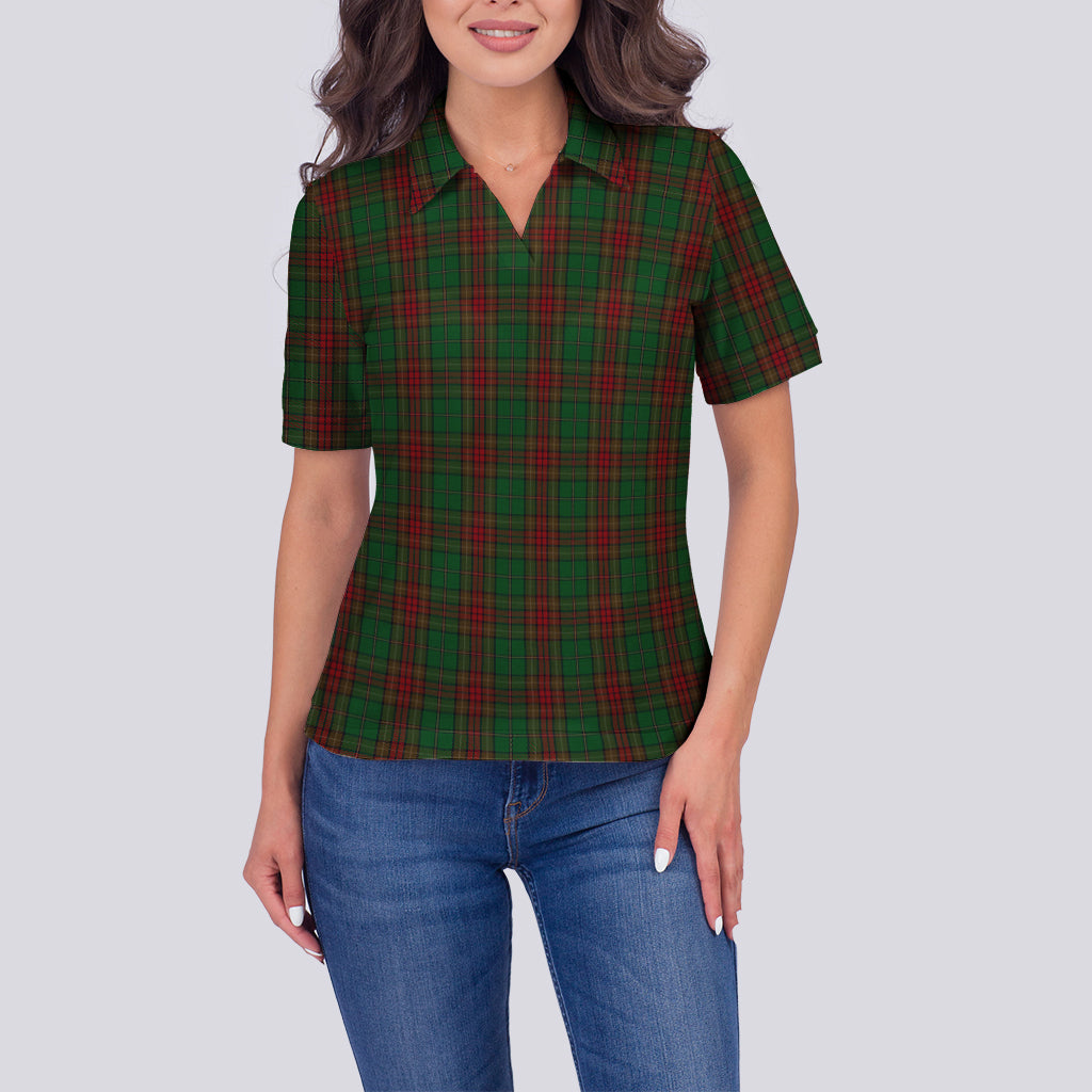 Cavan County Ireland Tartan Polo Shirt For Women - Tartan Vibes Clothing