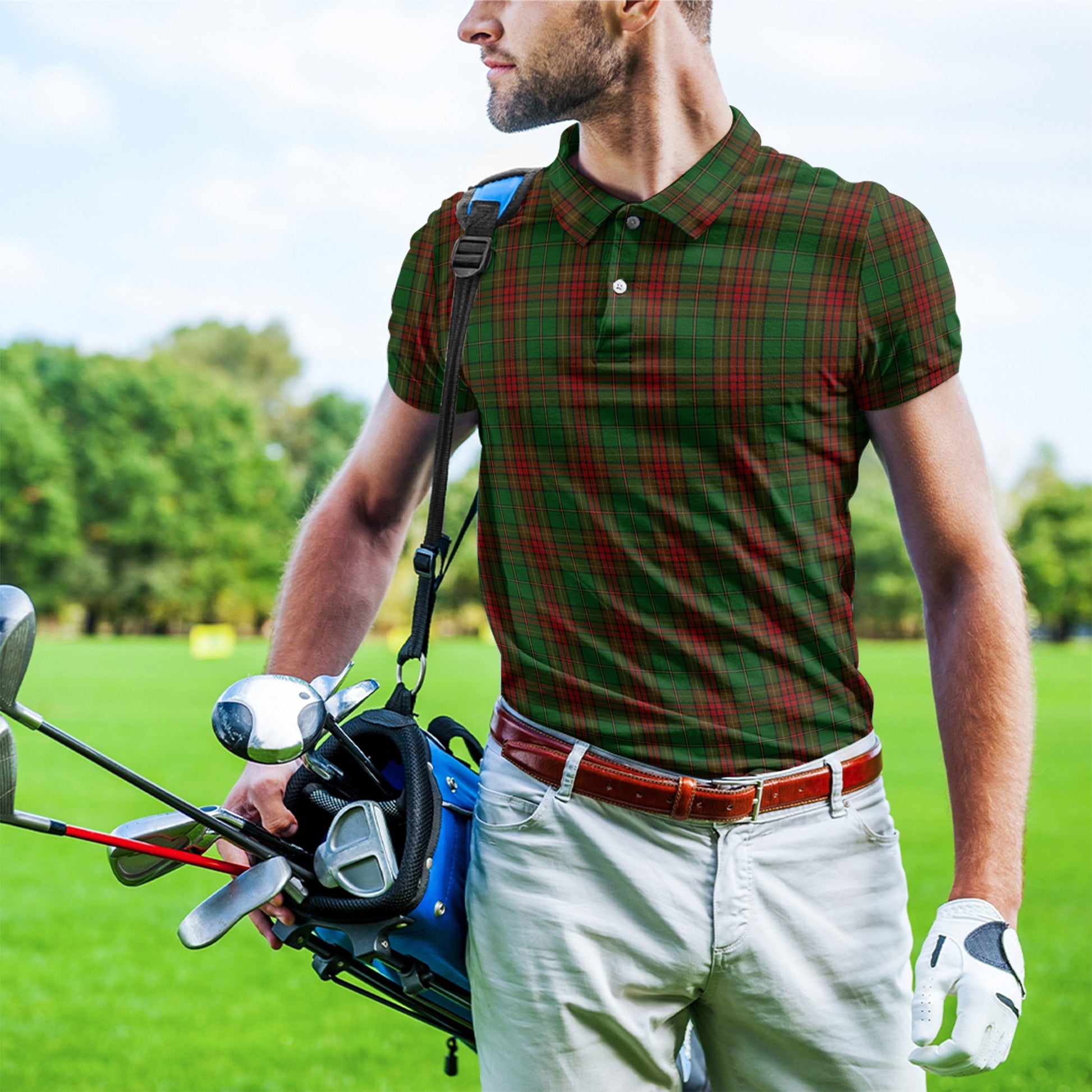 Cavan County Ireland Tartan Mens Polo Shirt - Tartan Vibes Clothing