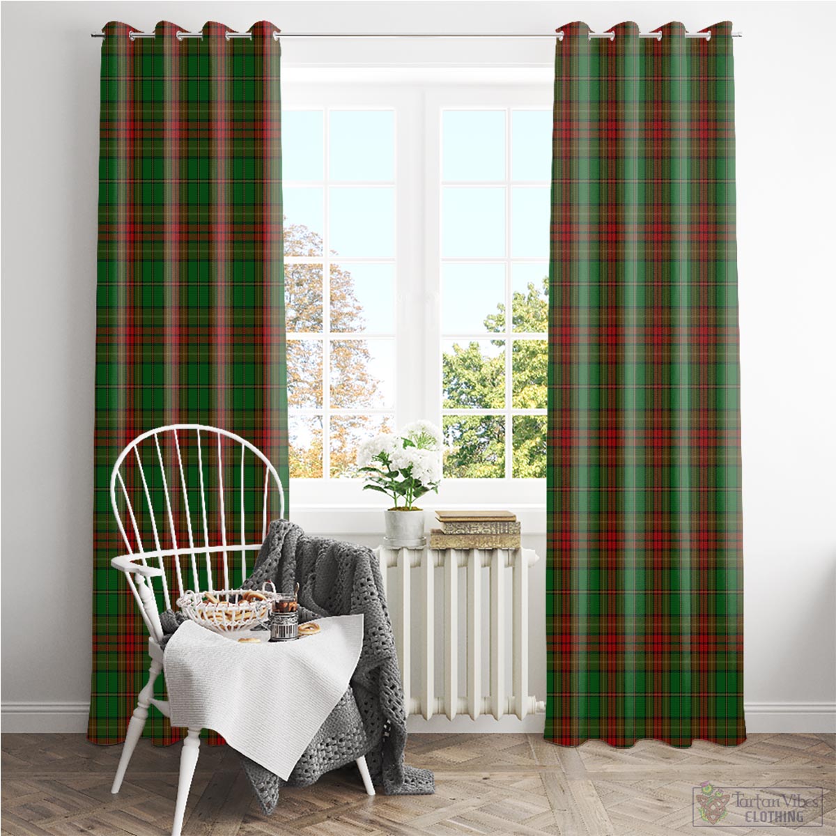 Cavan County Ireland Tartan Window Curtain