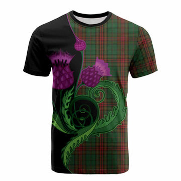 Cavan County Ireland Tartan Cotton T-shirt Traditional Scottish Thistle