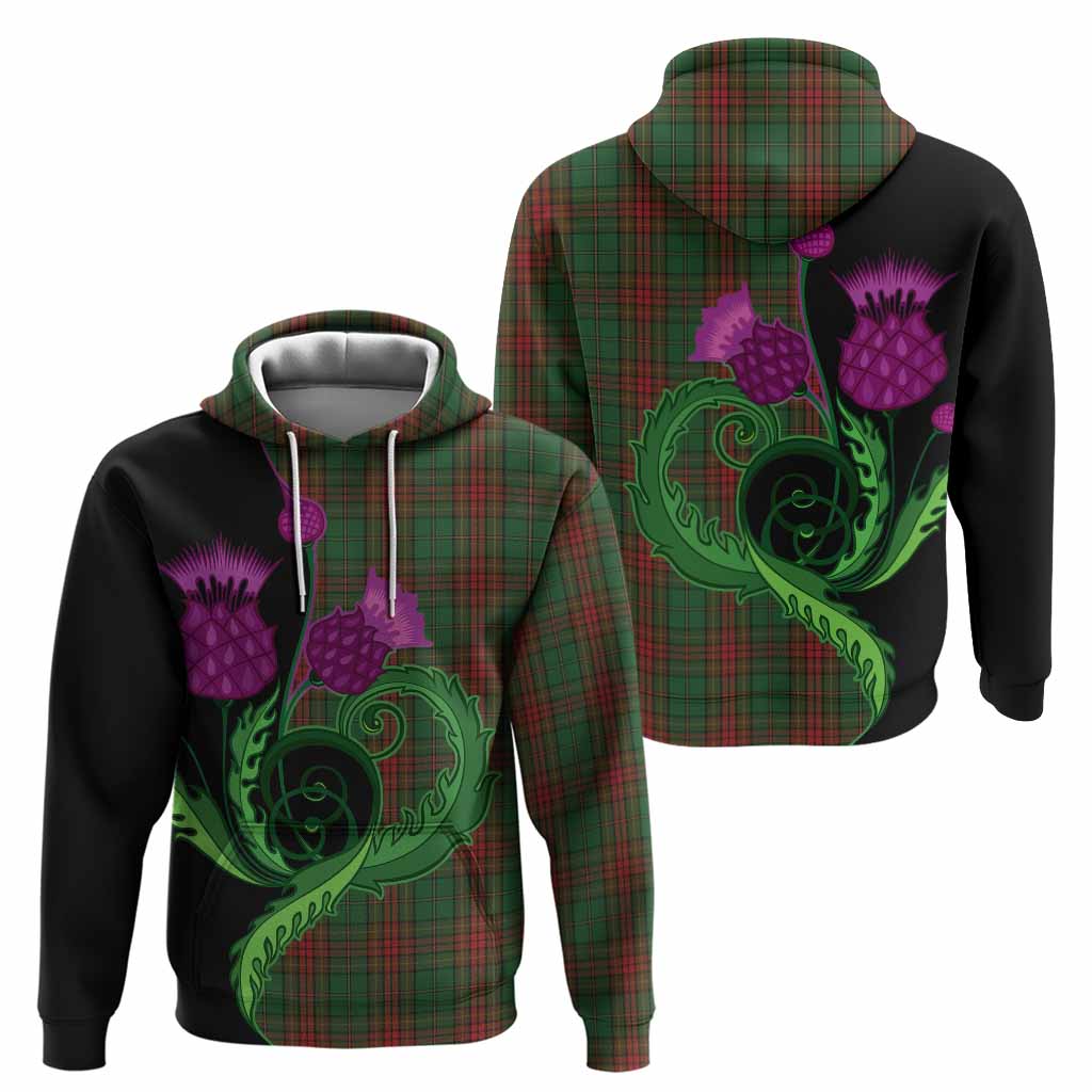 Cavan County Ireland Tartan Hoodie Traditional Scottish Thistle