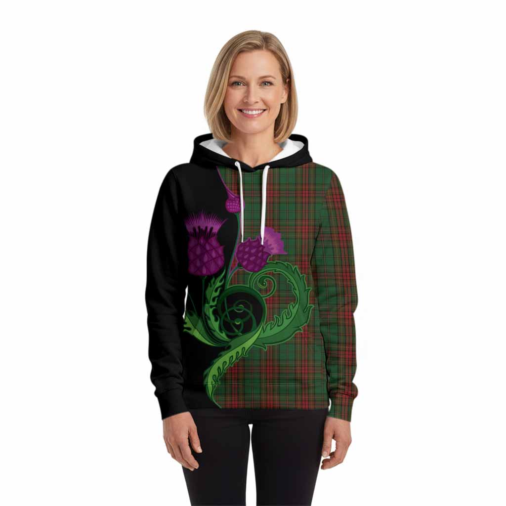 Cavan County Ireland Tartan Hoodie Traditional Scottish Thistle