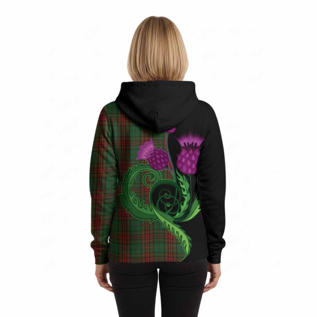 Cavan County Ireland Tartan Hoodie Traditional Scottish Thistle