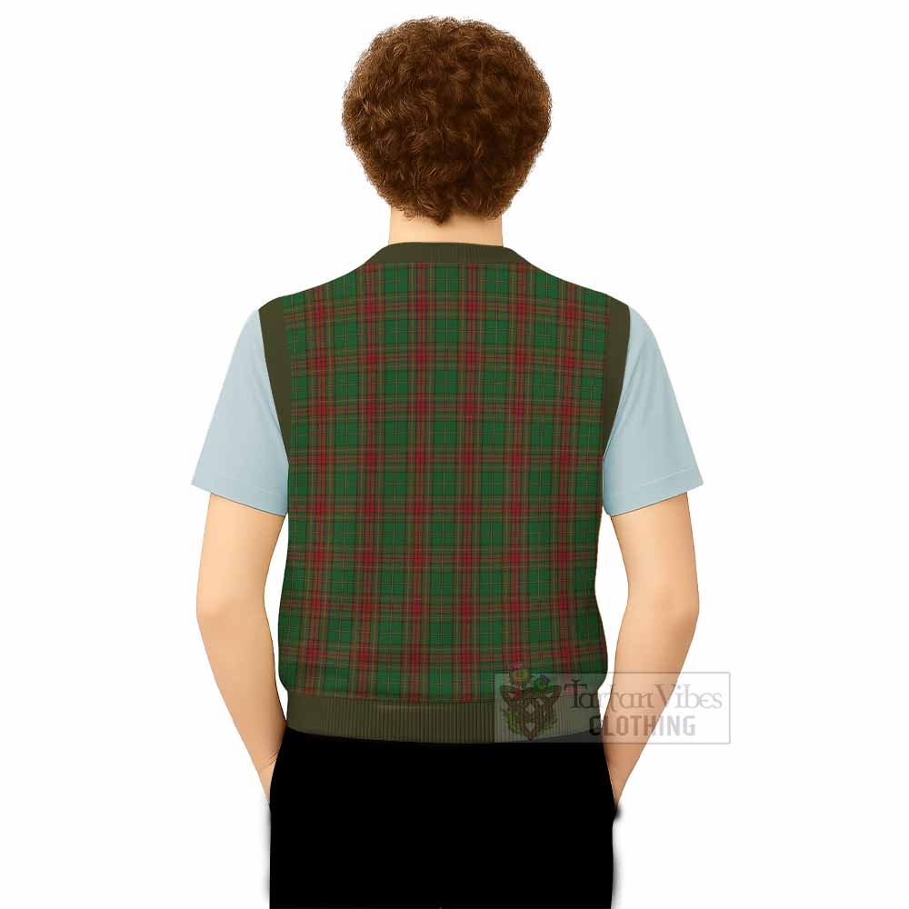 Cavan County Ireland Tartan Knitted V-Neck Vest - Tartan Vibes Clothing