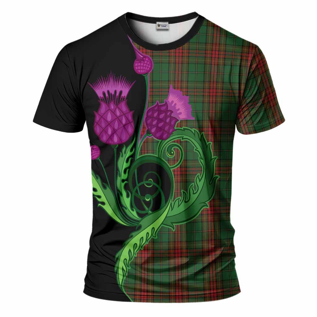 Cavan County Ireland Tartan T-Shirt Traditional Scottish Thistle