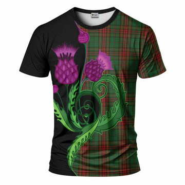 Cavan County Ireland Tartan T-Shirt Traditional Scottish Thistle