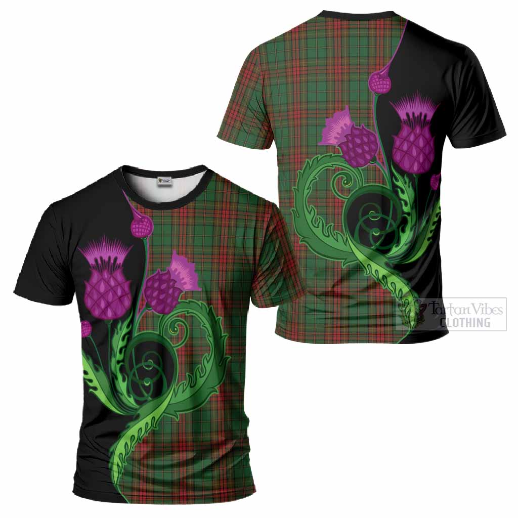Cavan County Ireland Tartan T-Shirt Traditional Scottish Thistle