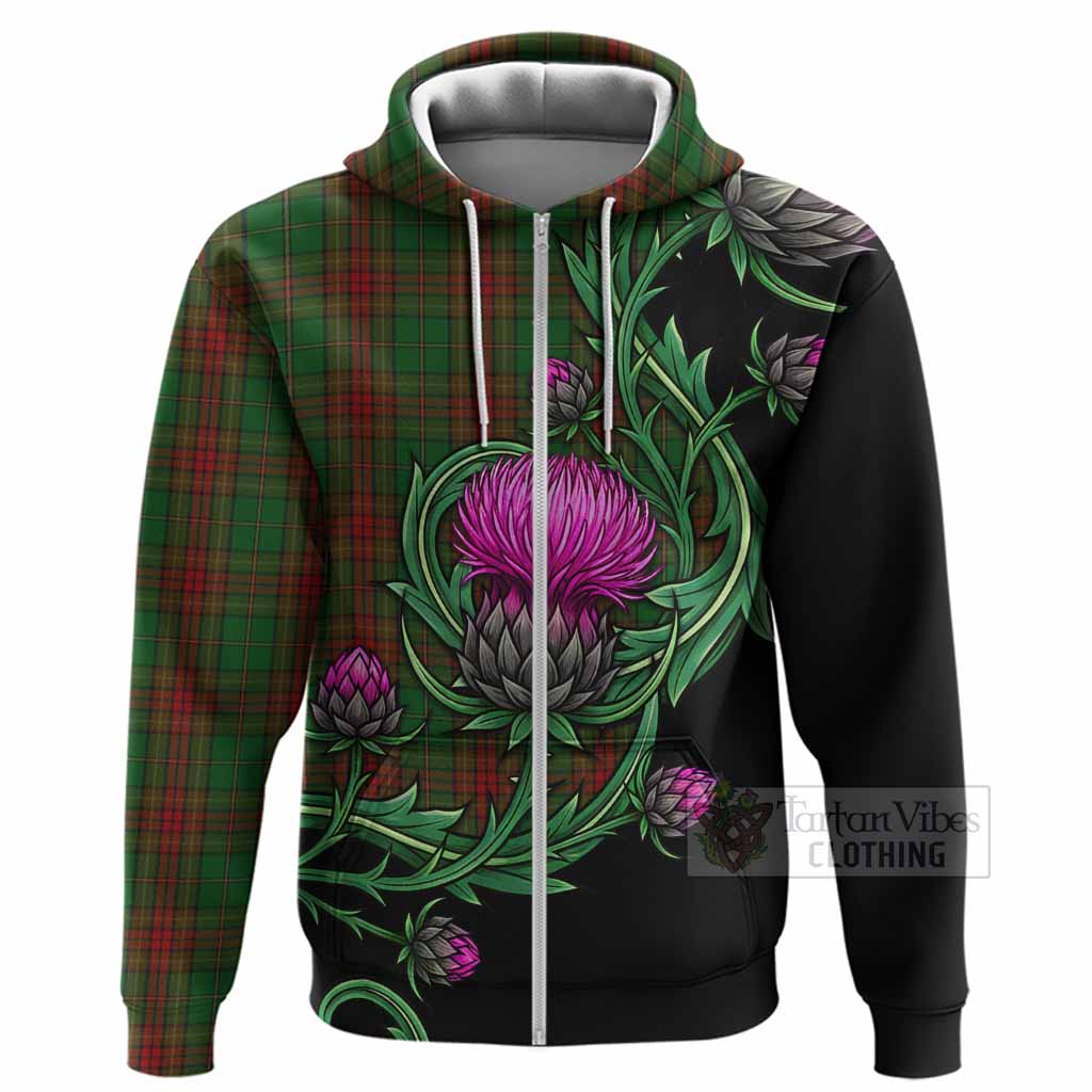 Cavan Tartan Hoodie Resilient Scottish Thistle