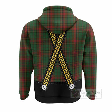 Cavan Tartan Lederhosen Costume Hoodie Scotland Celtic Knot Motif