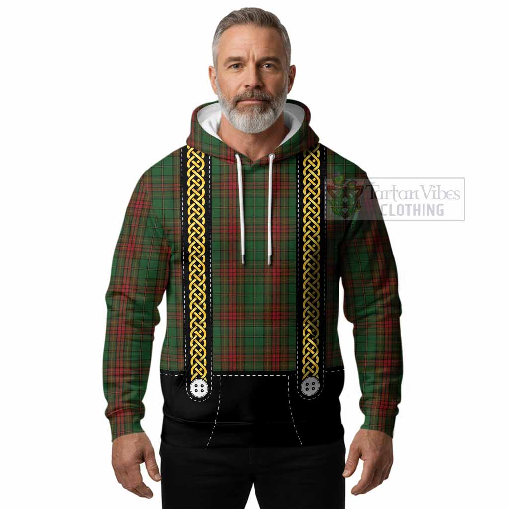 Cavan Tartan Lederhosen Costume Hoodie Scotland Celtic Knot Motif
