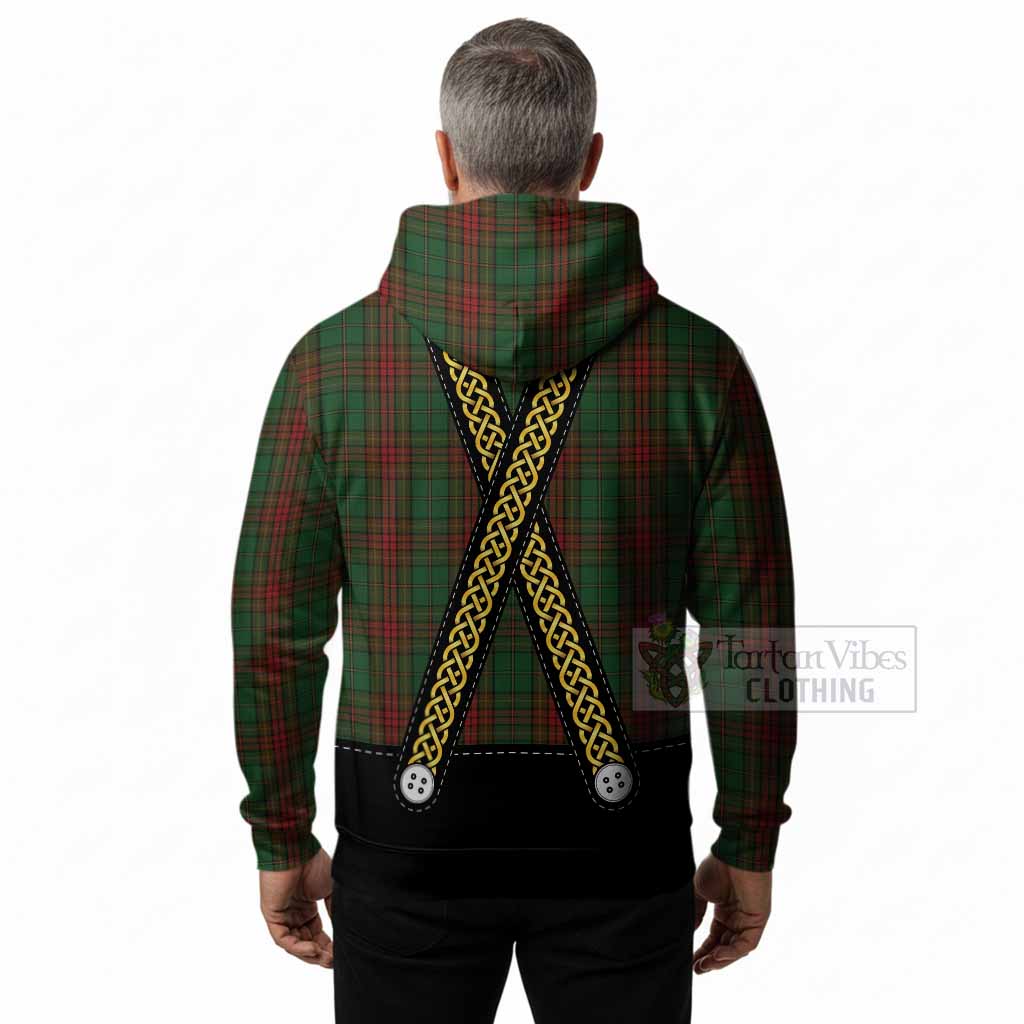Cavan Tartan Lederhosen Costume Hoodie Scotland Celtic Knot Motif