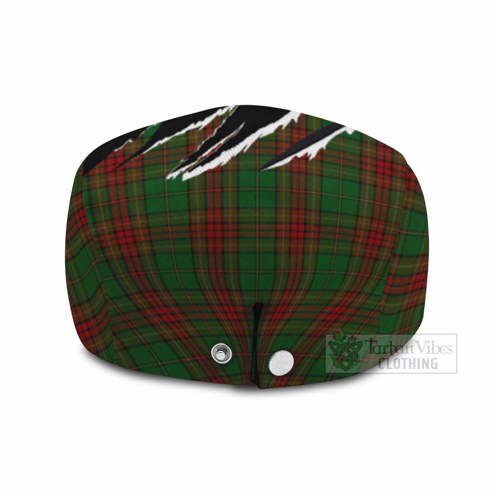 Cavan Tartan Loch Ness Monster Flat Cap, Jeff Cap Celtic Knot Nessie Art