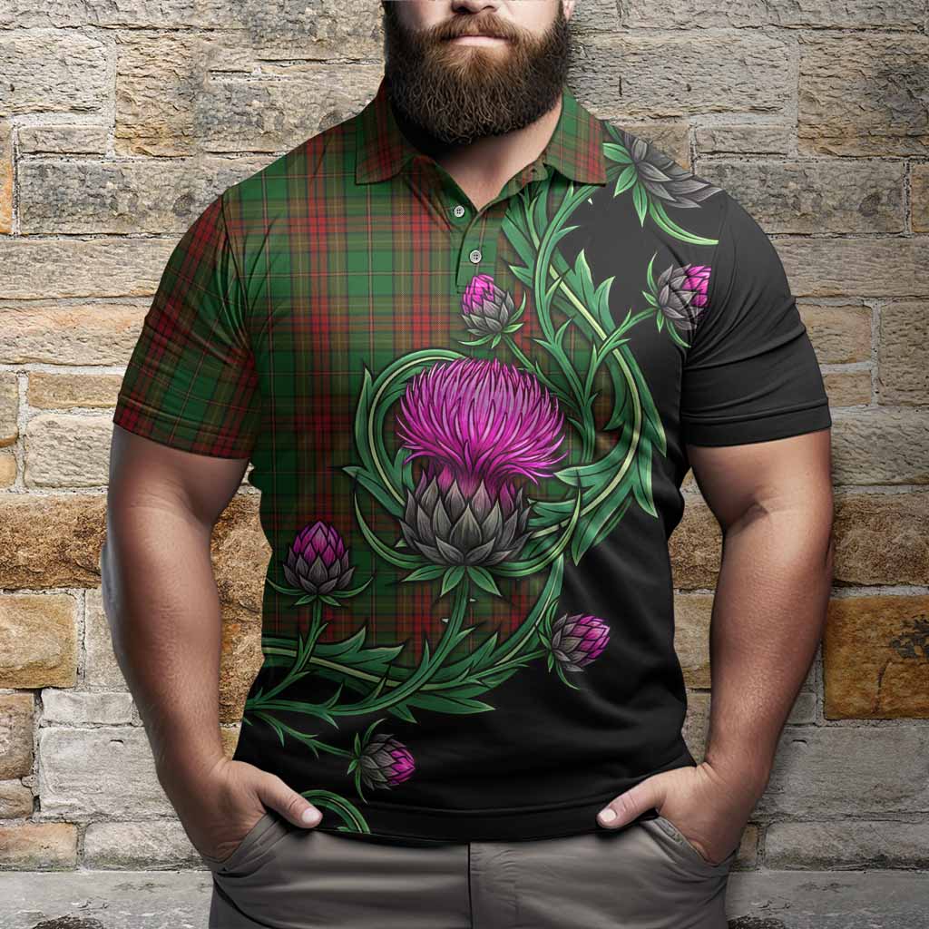 Cavan Tartan Polo Shirt Resilient Scottish Thistle