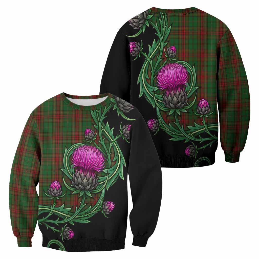 Cavan Tartan Sweatshirt Resilient Scottish Thistle - Tartan Vibes Clothing