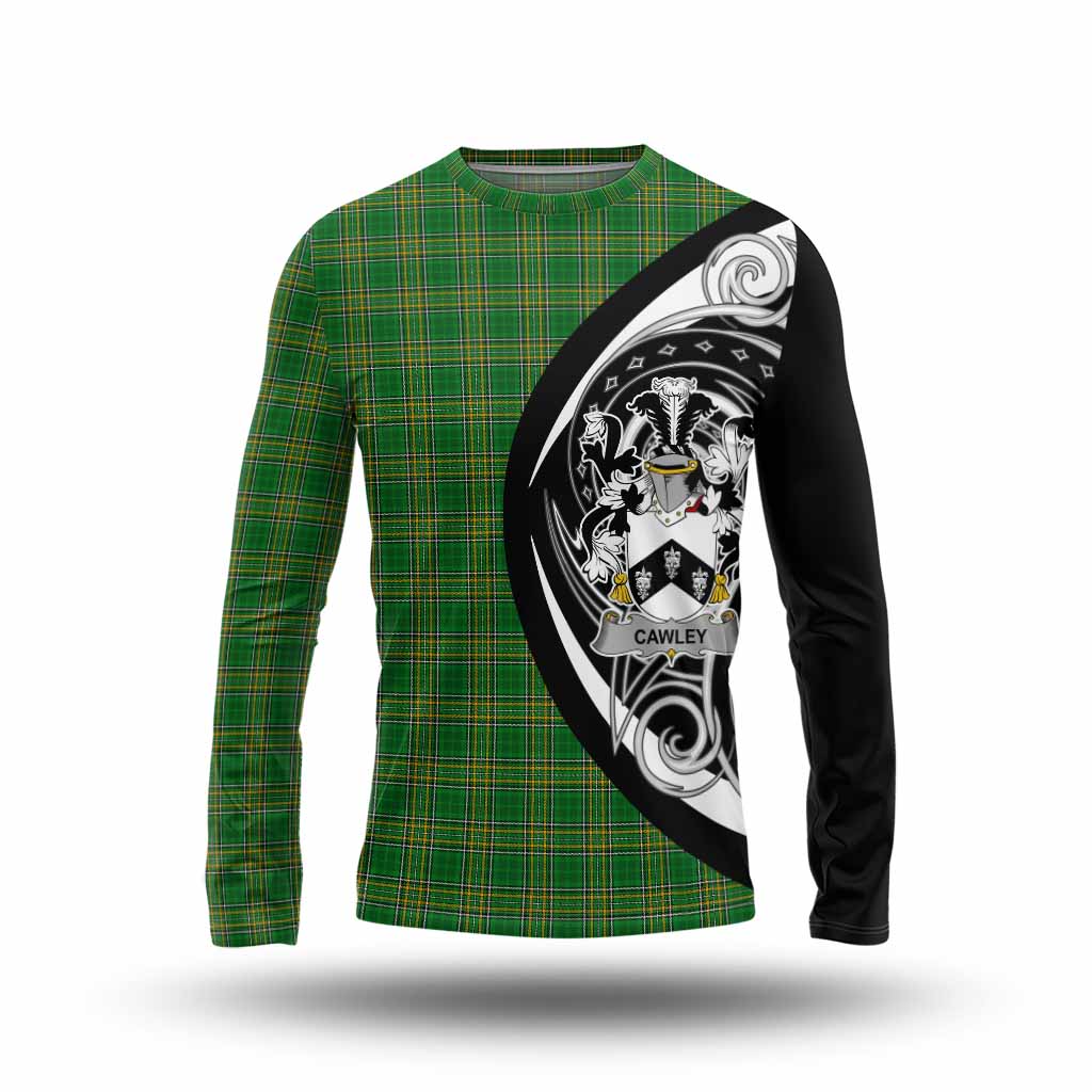 Cawley Irish Clan Long Sleeve T-Shirt Celtic Circle Style Unisex - Tartan Vibes Clothing