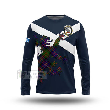 Chalmers Tartan Lion Rampant Long Sleeve T-Shirt Proudly Display Your Heritage with Alba Gu Brath and Clan Name Unisex - Tartan Vibes Clothing