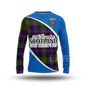 Chalmers Family Crest Tartan Long Sleeve T-Shirt Celebrate Saint Andrew's Day in Style Unisex - Tartan Vibes Clothing