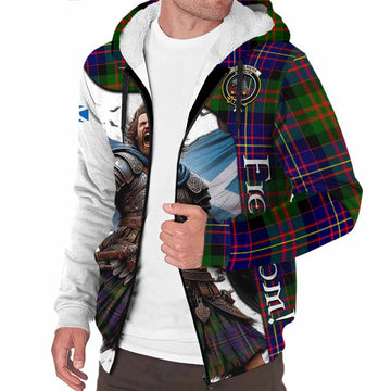 Chalmers Crest Tartan Sherpa Hoodie Inspired by the Freedom of Scottish Warrior Unisex S - Tartan Vibes Clothing