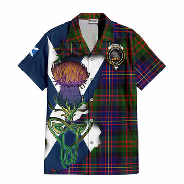 Chalmers Tartan Family Crest Hawaiian Shirt Scottish Thistle Celtic Inspired Kid - Tartan Vibes Clothing