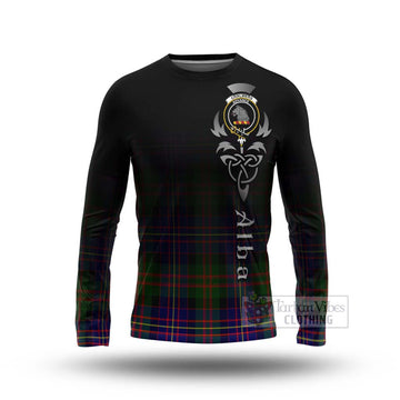 Chalmers Tartan Long Sleeve T-Shirt Featuring Alba Gu Brath Family Crest Celtic Inspired Unisex - Tartan Vibes Clothing