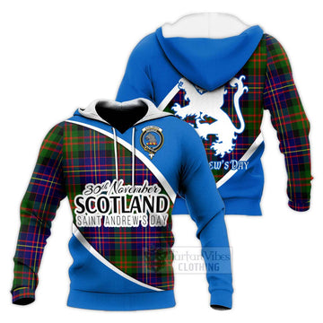 Chalmers Family Crest Tartan Knitted Hoodie Celebrate Saint Andrew's Day in Style Unisex Knitted Pullover Hoodie - Tartan Vibes Clothing