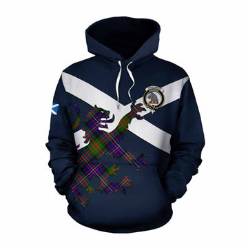 Chalmers Tartan Lion Rampant Cotton Hoodie Proudly Display Your Heritage with Alba Gu Brath and Clan Name Pullover Hoodie XS - Tartan Vibes Clothing