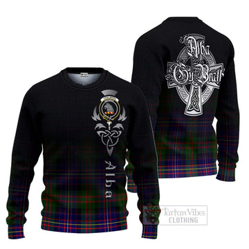 Chalmers Tartan Ugly Sweater Featuring Alba Gu Brath Family Crest Celtic Inspired Unisex - Tartan Vibes Clothing