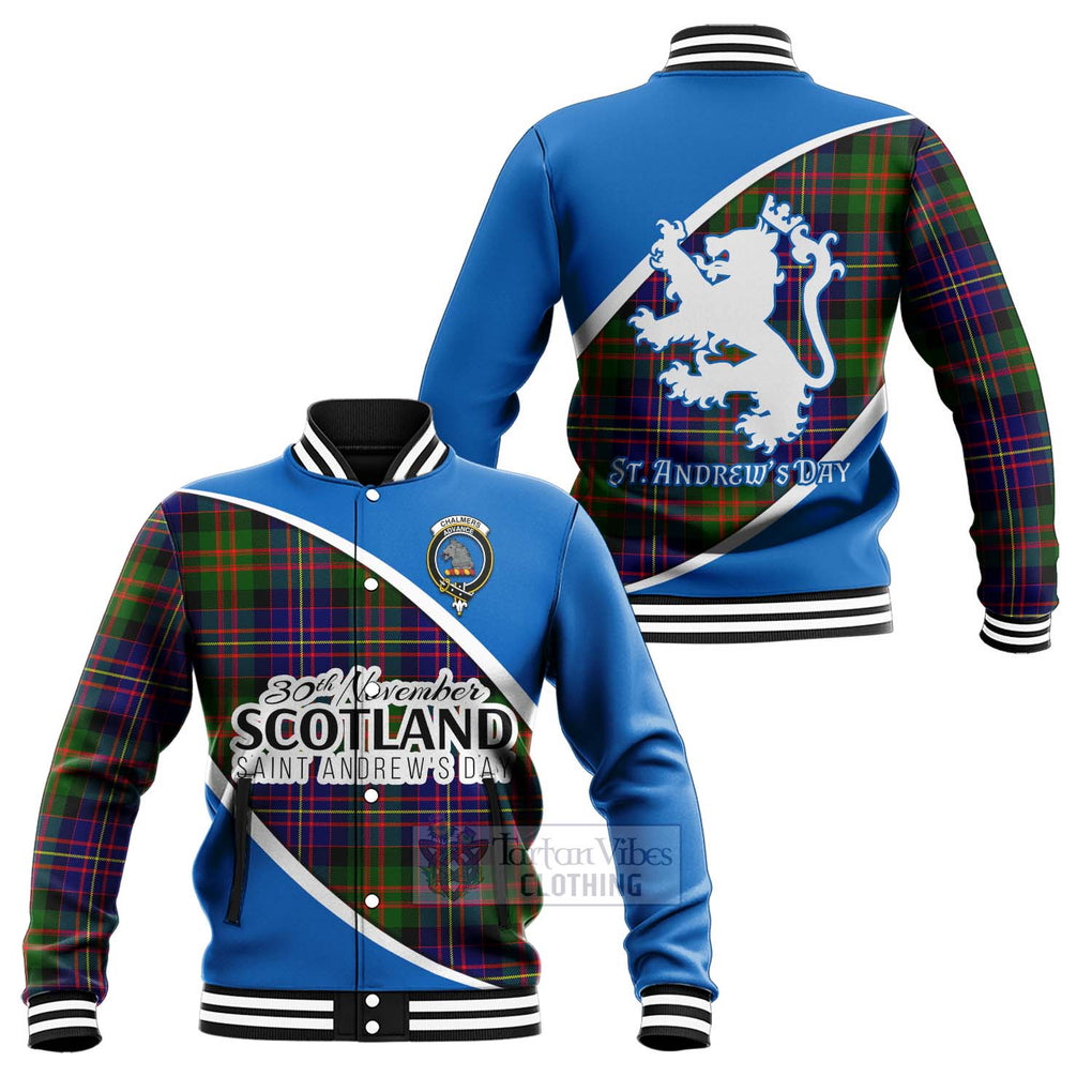 Chalmers Family Crest Tartan Baseball Jacket Celebrate Saint Andrew's Day in Style Unisex - Tartan Vibes Clothing