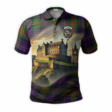 Tartan Vibes Clothing Chalmers Tartan Family Crest Polo Shirt with Scottish Ancient Castle Stype