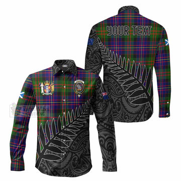 Chalmers Crest Tartan Long Sleeve Button Shirt with New Zealand Silver Fern Half Style
