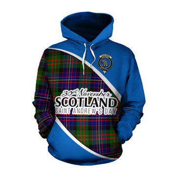 Chalmers Family Crest Tartan Cotton Hoodie Celebrate Saint Andrew's Day in Style Pullover Hoodie XS - Tartan Vibes Clothing