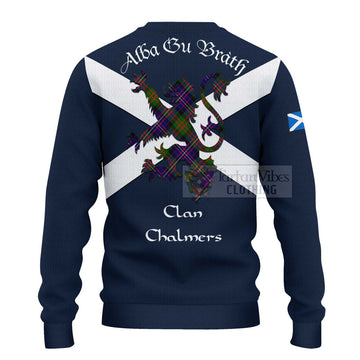 Chalmers Tartan Lion Rampant Ugly Sweater Proudly Display Your Heritage with Alba Gu Brath and Clan Name - Tartan Vibes Clothing