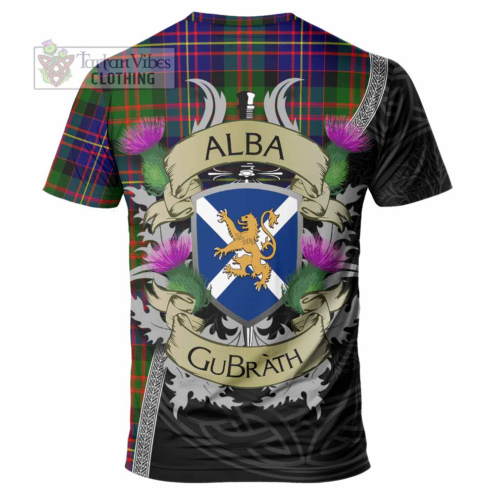 Chalmers Tartan Family Crest T-Shirt Lion Rampant Royal Thistle Shield Celtic Inspired - Tartan Vibes Clothing