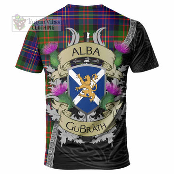 Chalmers Tartan Family Crest T-Shirt Lion Rampant Royal Thistle Shield Celtic Inspired