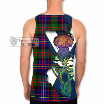 Chalmers Tartan Family Crest Men's Tank Top Scottish Thistle Celtic Inspired - Tartan Vibes Clothing