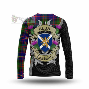 Chalmers Tartan Family Crest Long Sleeve T-Shirt Lion Rampant Royal Thistle Shield Celtic Inspired - Tartan Vibes Clothing