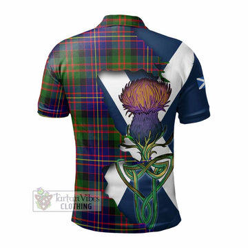 Chalmers Tartan Family Crest Polo Shirt Scottish Thistle Celtic Inspired - Tartan Vibes Clothing