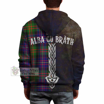 Chalmers Tartan Family Crest Hoodie Alba Gu Brath Be Brave Lion Ancient Style