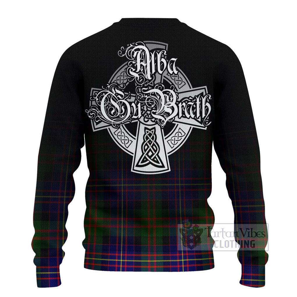Chalmers Tartan Ugly Sweater Featuring Alba Gu Brath Family Crest Celtic Inspired - Tartan Vibes Clothing