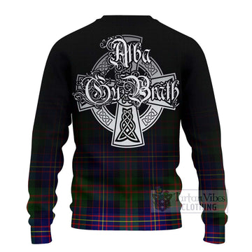 Chalmers Tartan Ugly Sweater Featuring Alba Gu Brath Family Crest Celtic Inspired - Tartan Vibes Clothing