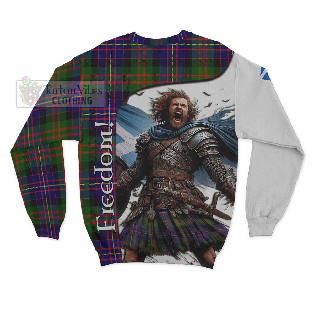 Chalmers Crest Tartan Sweatshirt Inspired by the Freedom of Scottish Warrior - Tartan Vibes Clothing