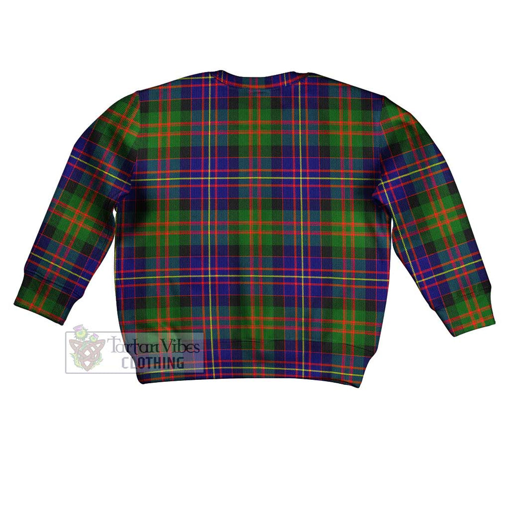 Chalmers Tartan Kid Ugly Sweater with Family Crest - Tartan Vibes Clothing