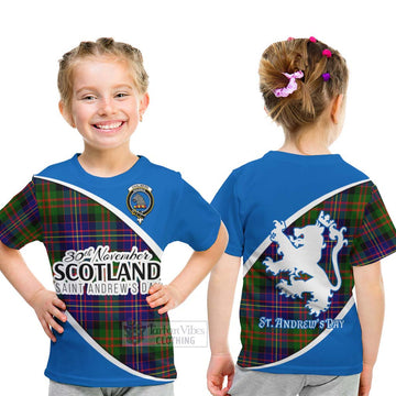 Chalmers Family Crest Tartan Kid T-Shirt Celebrate Saint Andrew's Day in Style - Tartan Vibes Clothing