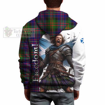 Chalmers Crest Tartan Hoodie Inspired by the Freedom of Scottish Warrior