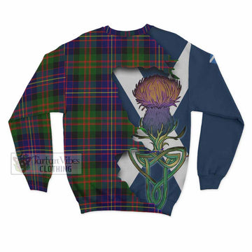 Chalmers Tartan Family Crest Sweatshirt Scottish Thistle Celtic Inspired - Tartan Vibes Clothing