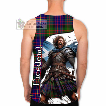 Chalmers Crest Tartan Men's Tank Top Inspired by the Freedom of Scottish Warrior - Tartan Vibes Clothing