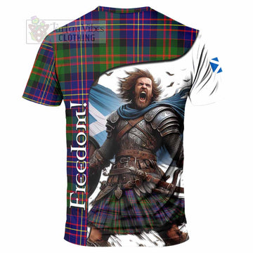 Chalmers Crest Tartan T-Shirt Inspired by the Freedom of Scottish Warrior